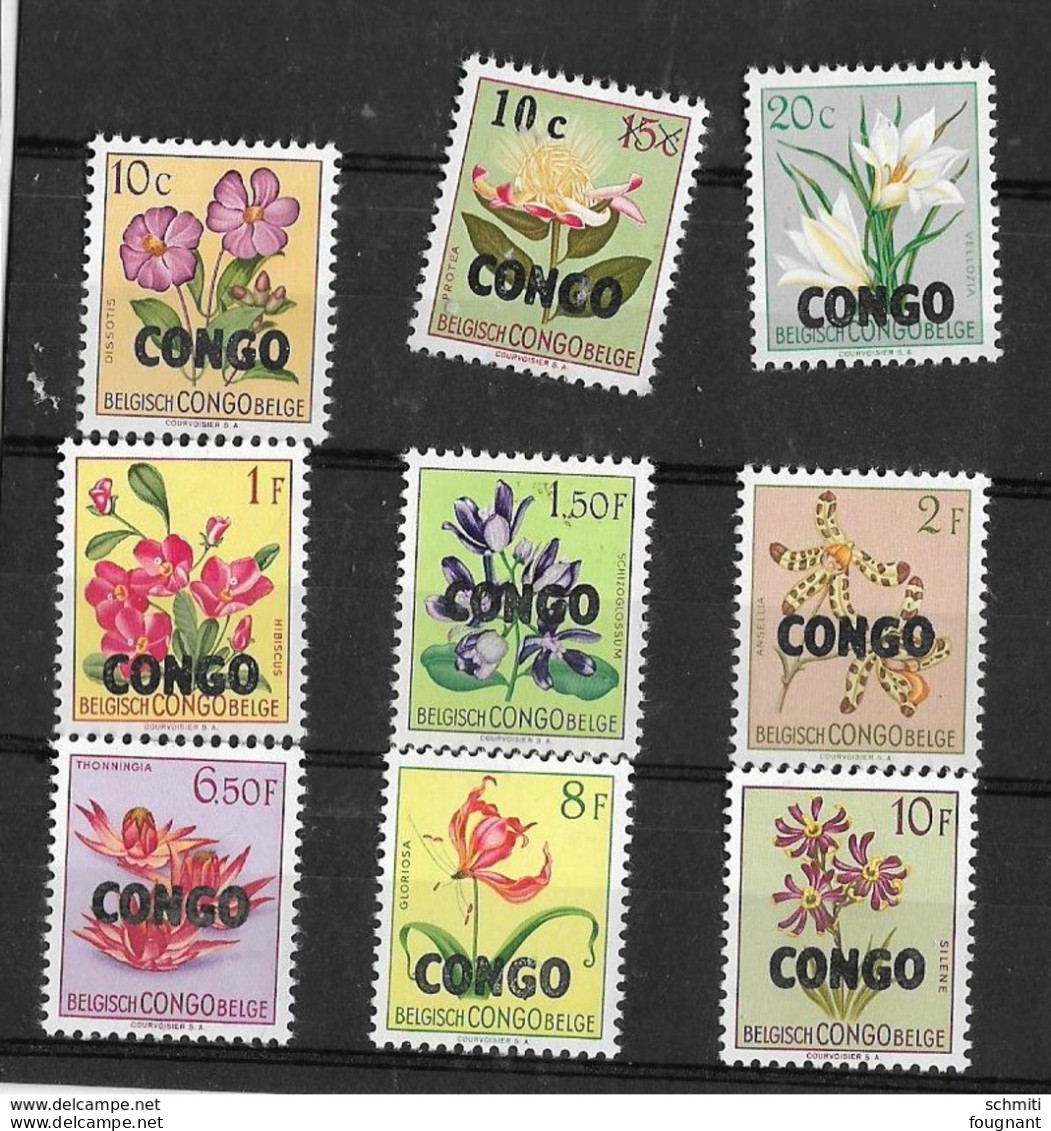 CONGO,Belghisch,Belge-Série N° 382/99, Neufs-3 Avec Nouvelles Valeur En Surcharge(le15c.+60 - Unused Stamps