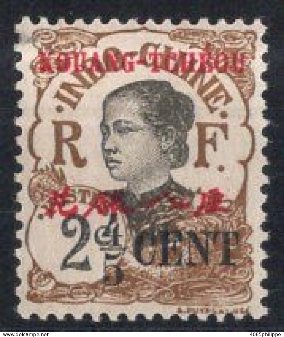 KOUANG TCHEOU Timbre-poste N°36* Neuf Charnière TB Cote 2.00€ - Unused Stamps