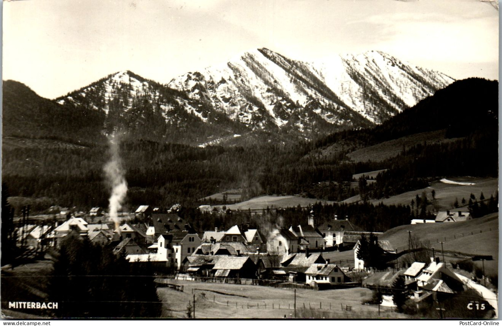 44730 - Niederösterreich - Mitterbach Am Erlaufsee , Panorama - Gelaufen 1956 - Lilienfeld