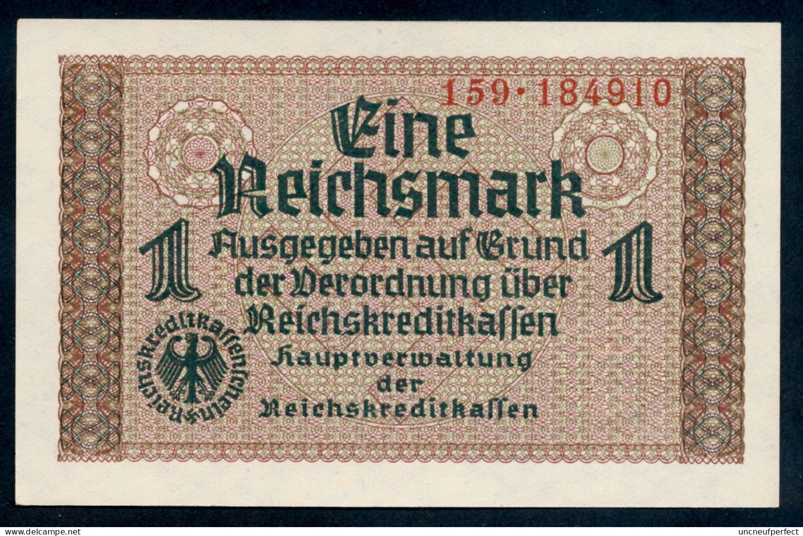 P-R136a  Ro551  ZWK-2a  1 Reichsmark 1939/44 ** UNC NEUF ** - Autres & Non Classés