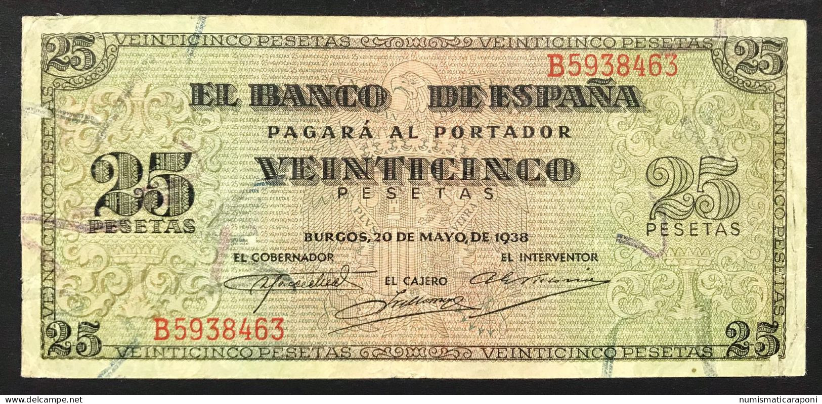 Spagna Espana Espagne 50 Pesetas 1938 KM#111 LOTTO 2199 - 500 Pesetas