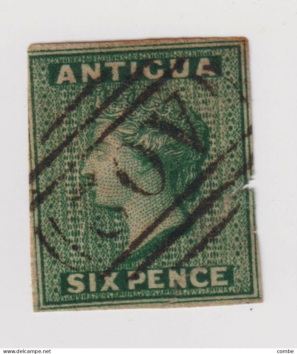 ANTIGUA SIX PENCE. NON DENTELE. INPERFORATE - 1858-1960 Kronenkolonie