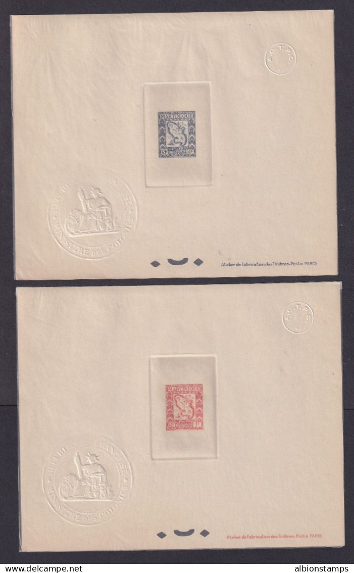 Martinique, Scott J37-J46 (Yvert TT27-TT36) - Set Of DELUXE PROOFS - Postage Due