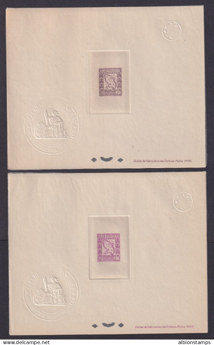 Martinique, Scott J37-J46 (Yvert TT27-TT36) - Set Of DELUXE PROOFS - Postage Due