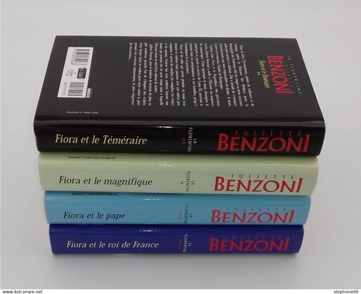 999 - (127) La Florentine - Juliette Benzoni - Lot De 4 Livres - Wholesale, Bulk Lots