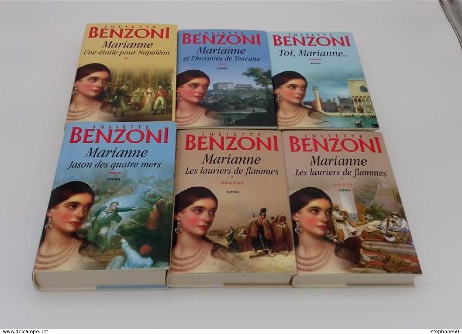 999 - (131) Marianne - Juliette Benzoni - Lot De 6 Livres - Lots De Plusieurs Livres