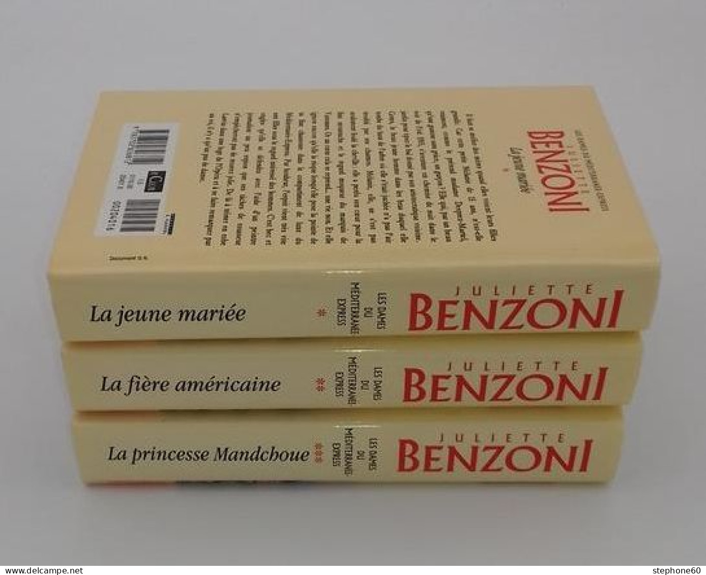 999 - (125) Les Dames Du Mediteranee Express - Juliette Benzoni - Lot De 3 Livres - Wholesale, Bulk Lots