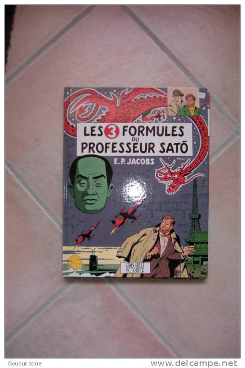 BLAKE ET MORTIMER PETIT FORMAT LES 3 FORMULES DU PROFESSEURS SATO T1 JACOBS PUBLICITAIRE OFFERT PAR ESSO - Blake Et Mortimer