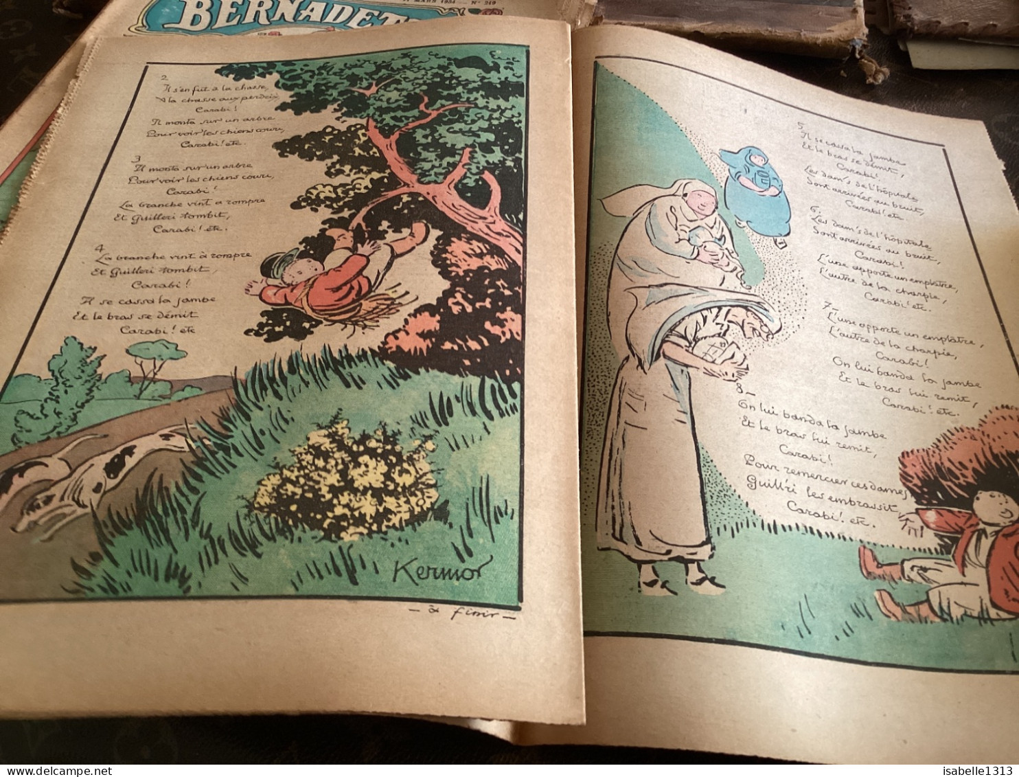Bernadette Revue Hebdomadaire Illustrée Rare  1934 Numéro 220 La Composition De Calcul Chanson - Bernadette