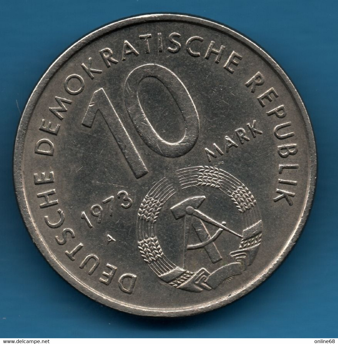 DDR RDA 10 MARK 1973 KM# 44 X WELTFESTSPIELE JUGEND UND STUNDENTEN - 10 Mark