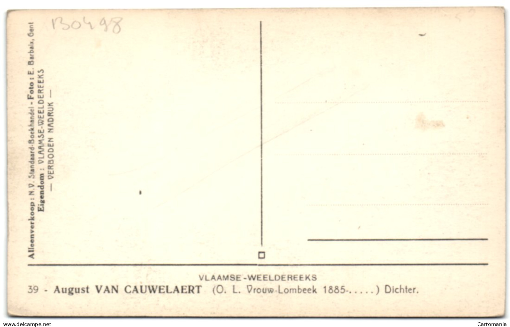 Onze-Lieve-Vrouw-Lombeek - August Van Cauwelaert - Dichter - Roosdaal