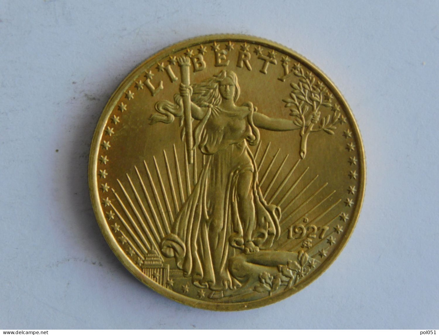 USA 20 TWENTY DOLLAR 1927 D OR GOLD Dollars Copie Copy - 20$ - Double Eagles - 1907-1933: Saint-Gaudens