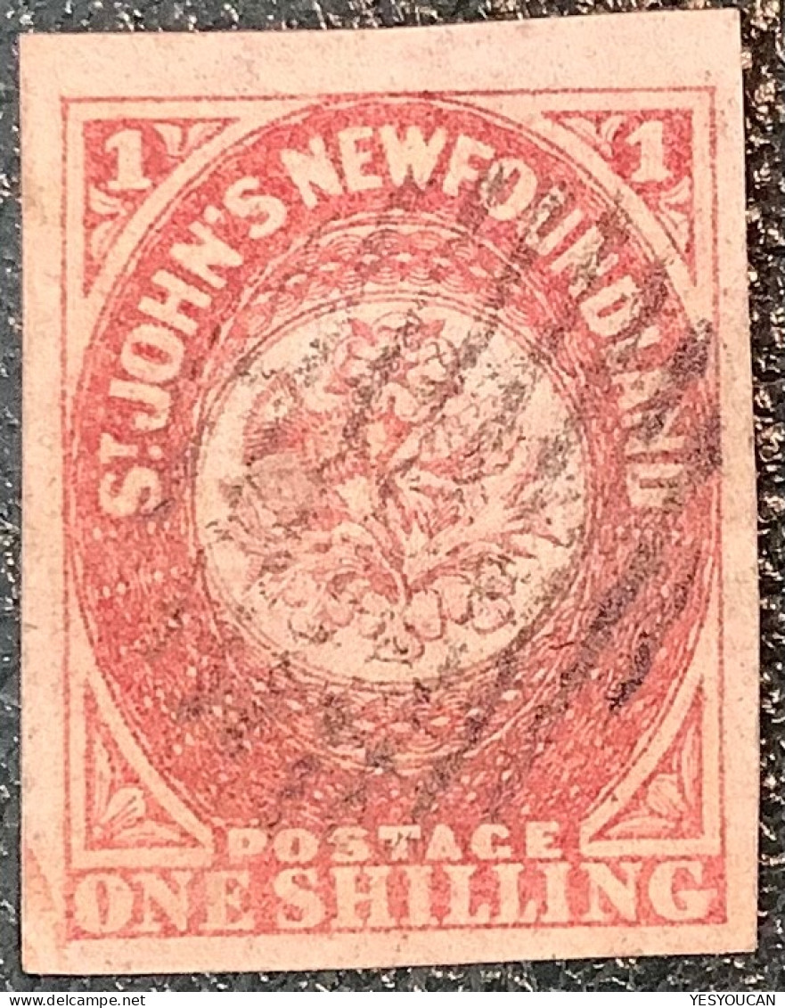 Newfoundland 1862-64 1s Rose Lake XF SG23/Mi.15y, Scarce In This Premium Used Condition (Terre Neuve Canada - 1857-1861