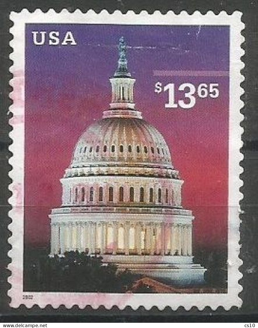 USA Express Mail HV High Value 2002 US Capitol Dome  $.13.65 VFU SC.# 3648 - 3a. 1961-… Oblitérés