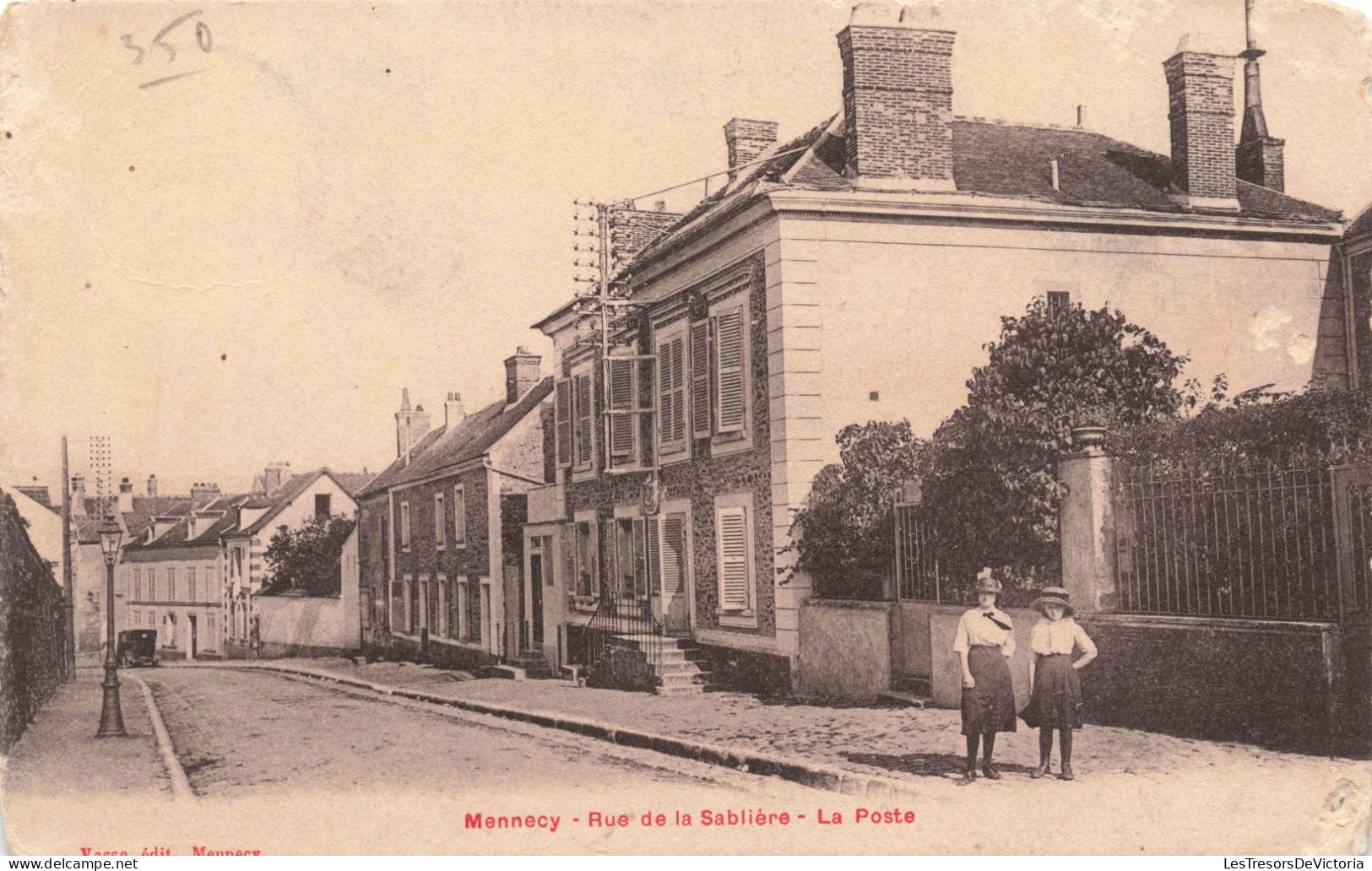 FRANCE - Mennecy - Rue De La Sablière - La Poste - Carte Postale Ancienne - Mennecy