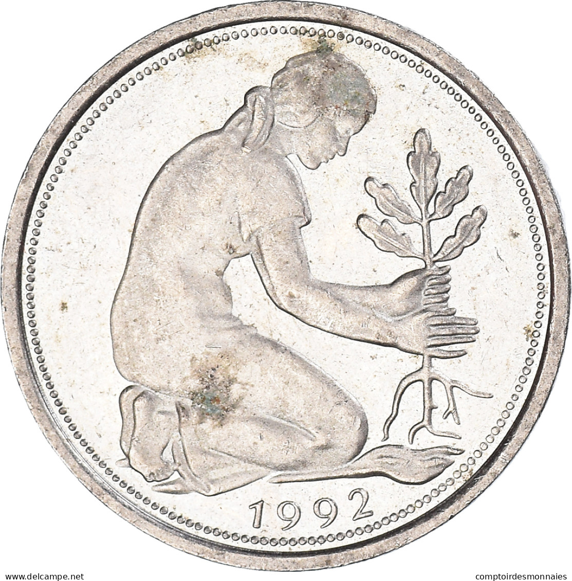 Monnaie, Allemagne, 50 Pfennig, 1992 - 50 Pfennig