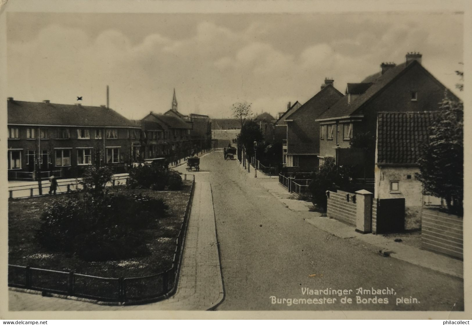 Vlaardinger Ambacht (Vlaardingen) Burgemeester De Bordes Plein 1935 Topkaart - Vlaardingen