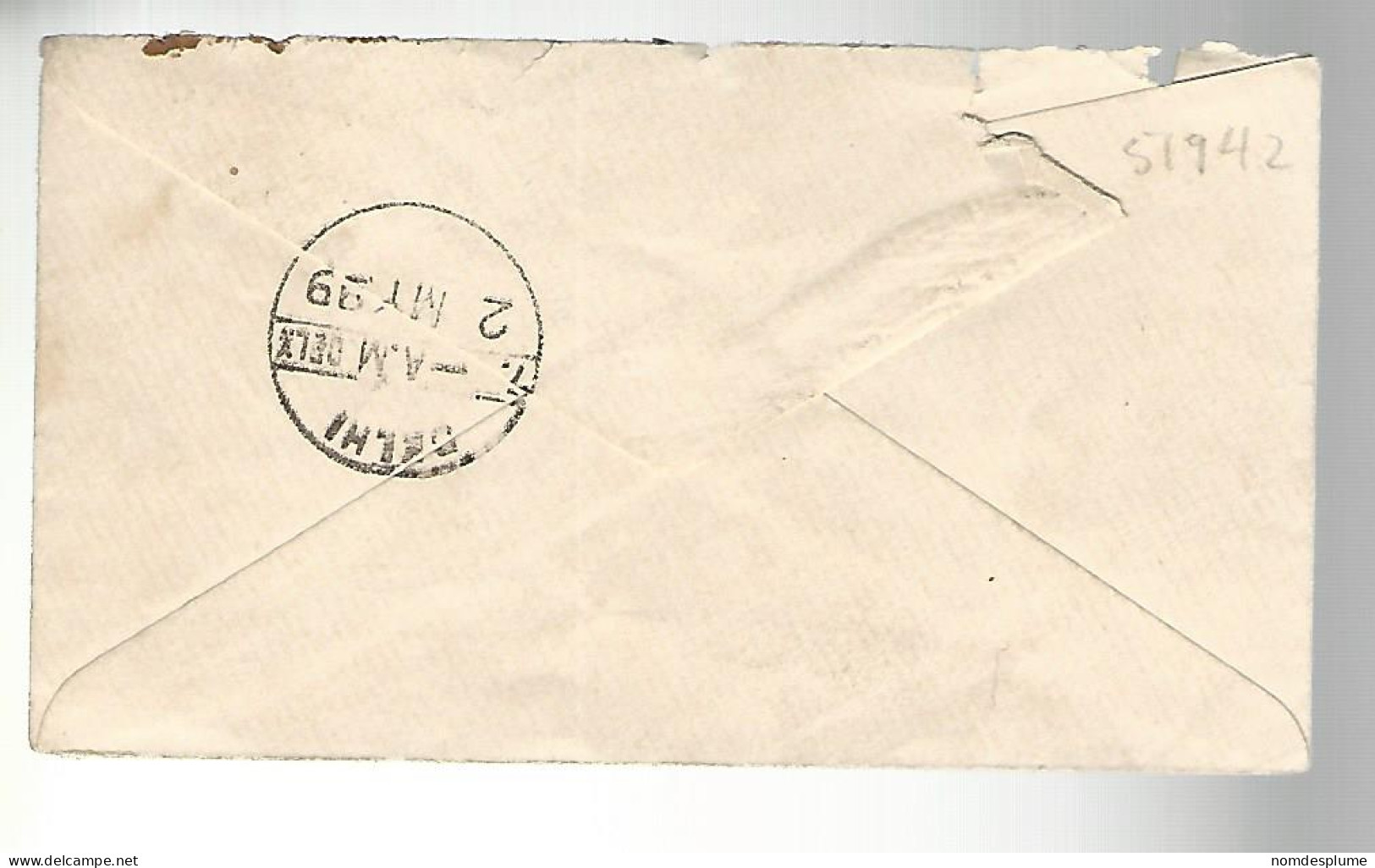 51942) Cover India Postmark Dareeba Delhi 1899 - Briefe