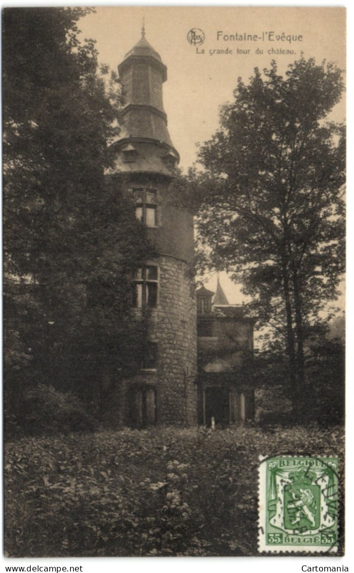 Fontaine-l'Evêque - La Grande Tour Du Château - Fontaine-l'Evêque