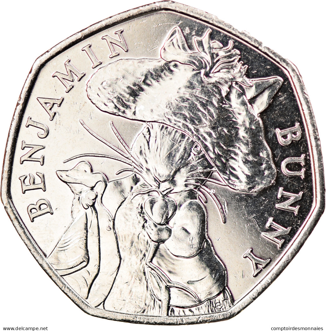 Monnaie, Gibraltar, 50 Pence, 2017, Benjamin Bunny, SPL, Copper-nickel - Gibraltar