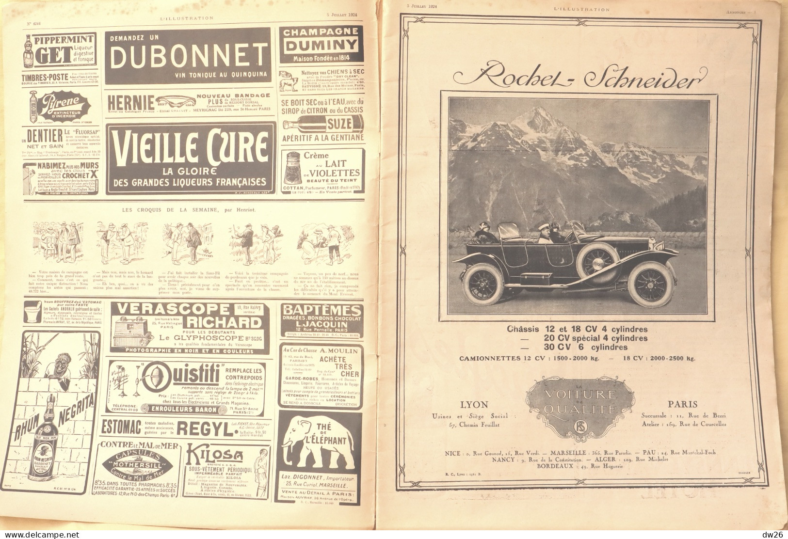 Journal: L'Illustration 5 Juillet 1924 (N° 4244) Renaissance De L'Olympisme - Aviation Au Samois Country Club... - Otros & Sin Clasificación