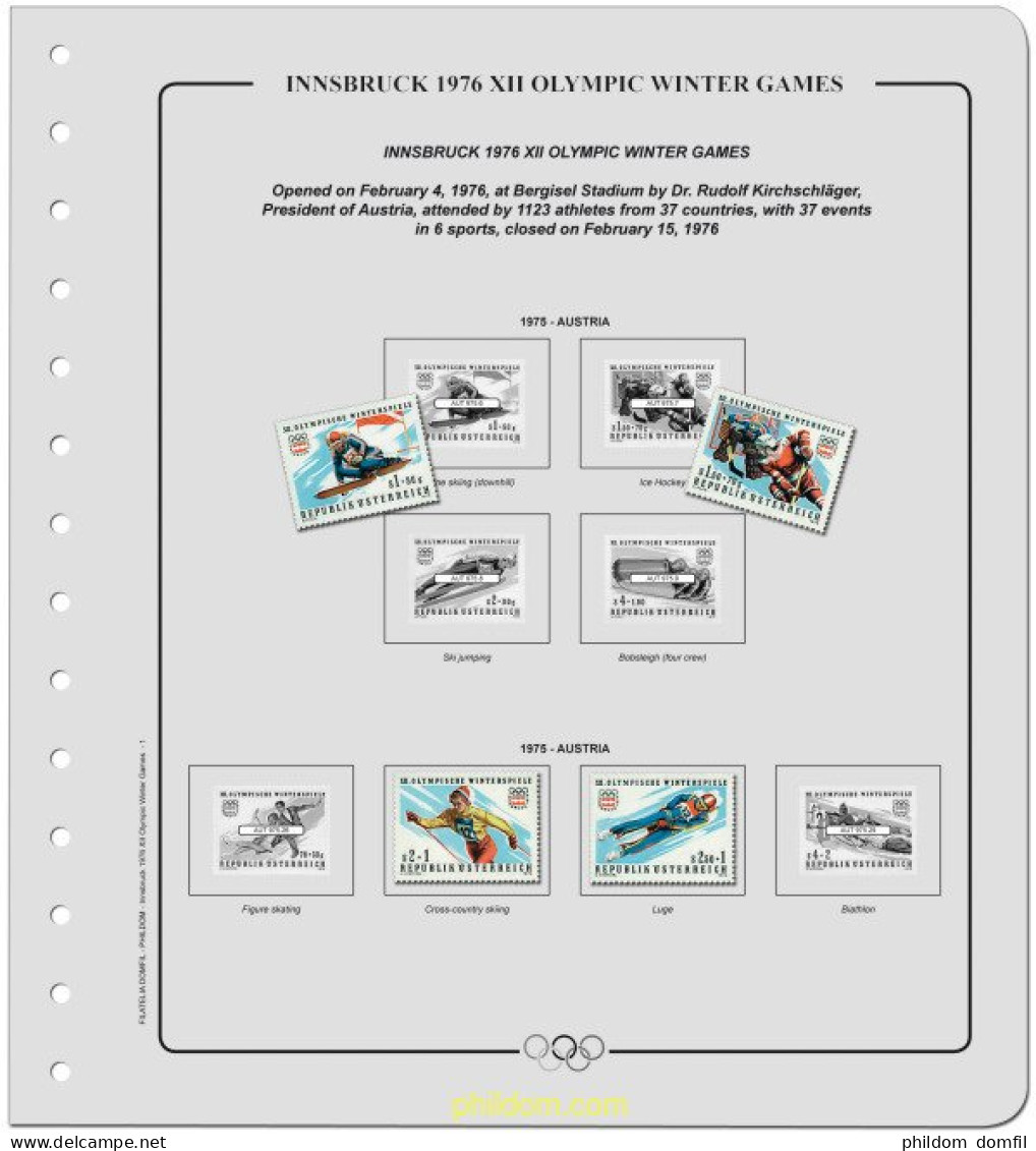 Suplemento Olimpiadas De Invierno 12 Insbruck 1976. Tomo 1 Sin Montar - Sommer 1904: St-Louis