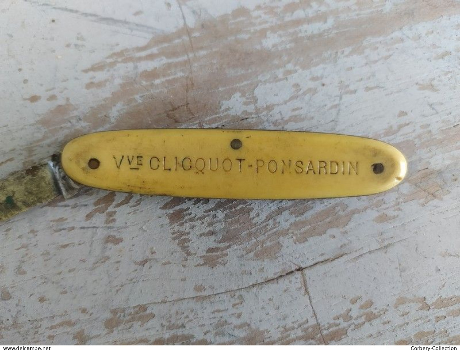 Ancien Petit Couteau De Poche Champagne Veuve Clicquot-Ponsardin - Alcohols