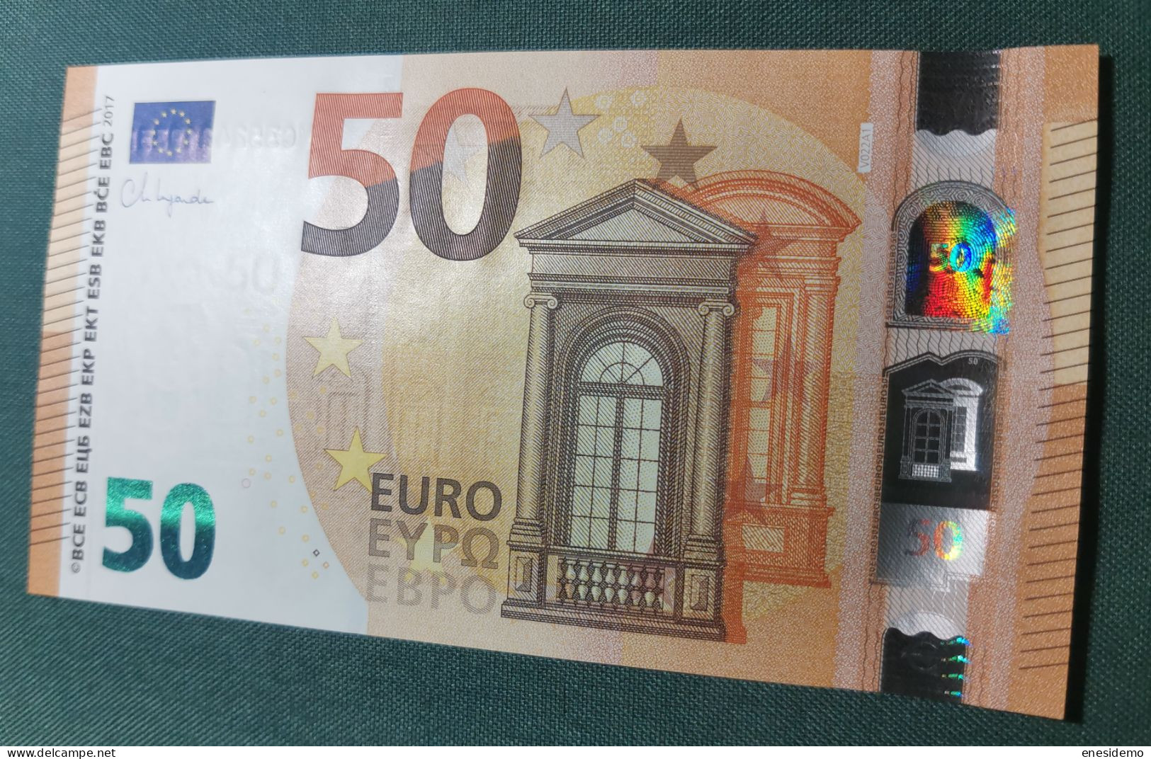 50 EURO SPAIN 2017 LAGARDE V022A1 VC SC FDS UNC. PERFECT - 50 Euro