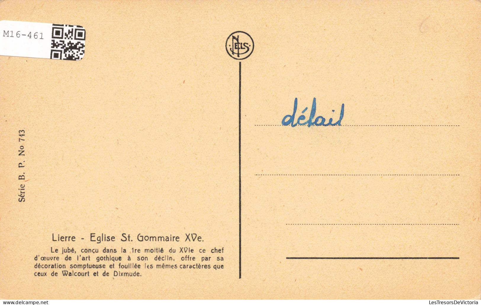 BELGIQUE - Lierre - Eglise De St Gommair'e XVe - Carte Postale Ancienne - Lier