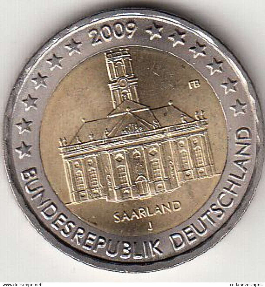 Germany, (07) Moeda De 2 Euros De 2009 J, Ludwing`s Church, Uncirculated - Altri & Non Classificati