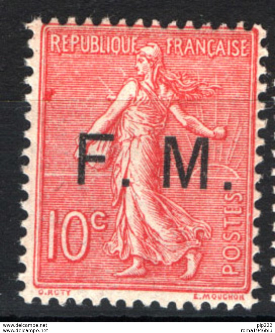 Francia 1906 Franchigia Unif.F4 **/MNH VF/F - Militaire Zegels