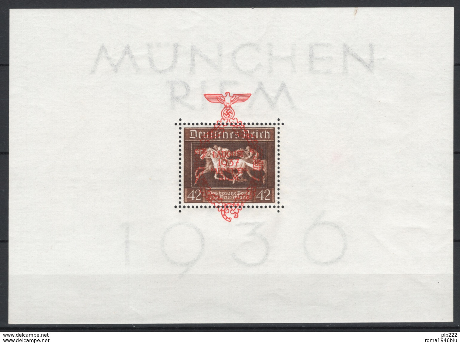 Germania Reich 1937 Unif. BF7 **/MNH VF/F - Blocs