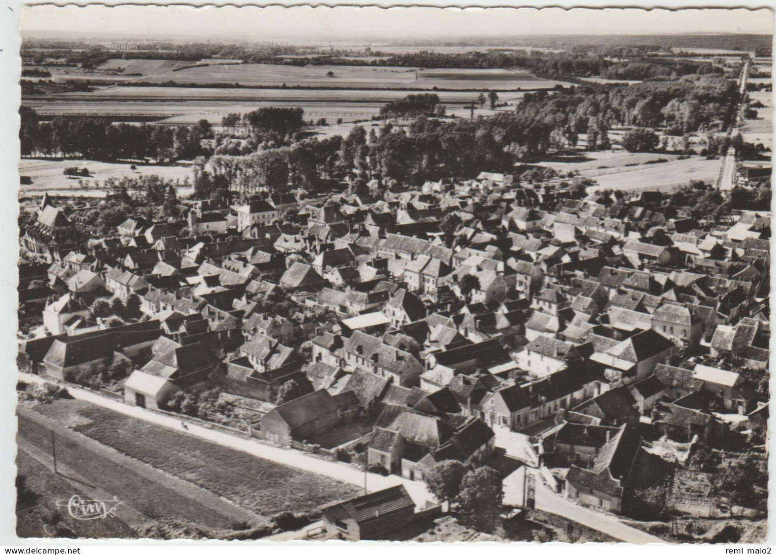 CPSM   LIGNY LE CHATEL 89  Vue Aérienne - Ligny Le Chatel