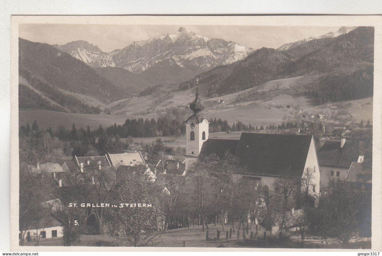 D6424) ST. GALLEN In Steiermark - Häuser U. KIRCHE - Super FOTO AK - Alt ! - St. Gallen