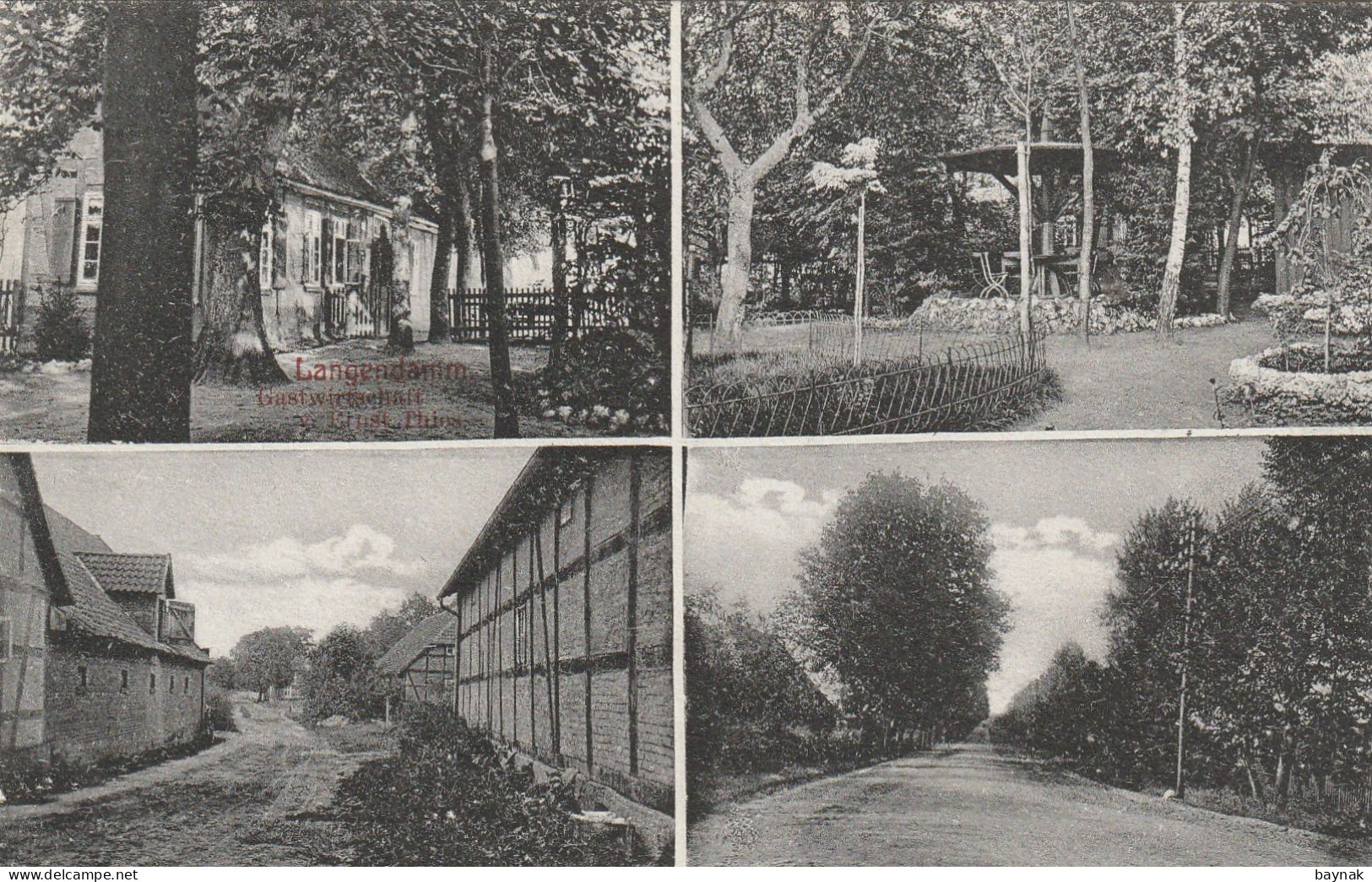 DE109  --  NIENBURG A. W.  -- LANGENDAMM GASTWIRTSCHAFT  V. ERNST THIES  --  1907 - Nienburg