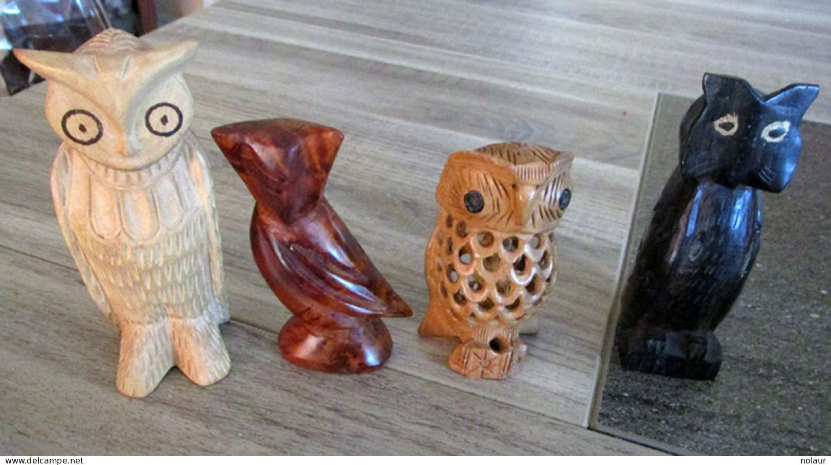 Lot De Chouette En Bois - Animaux