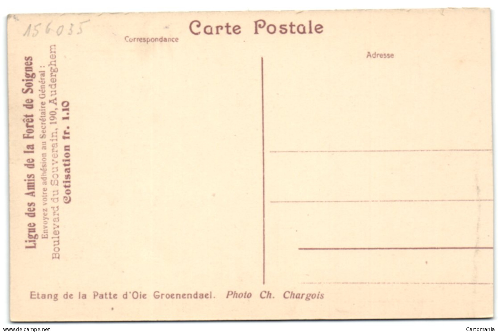 Ligue Des Amis De La Forêt De Soignes - Etang De La Patte D'Oie Groenendael - Höilaart