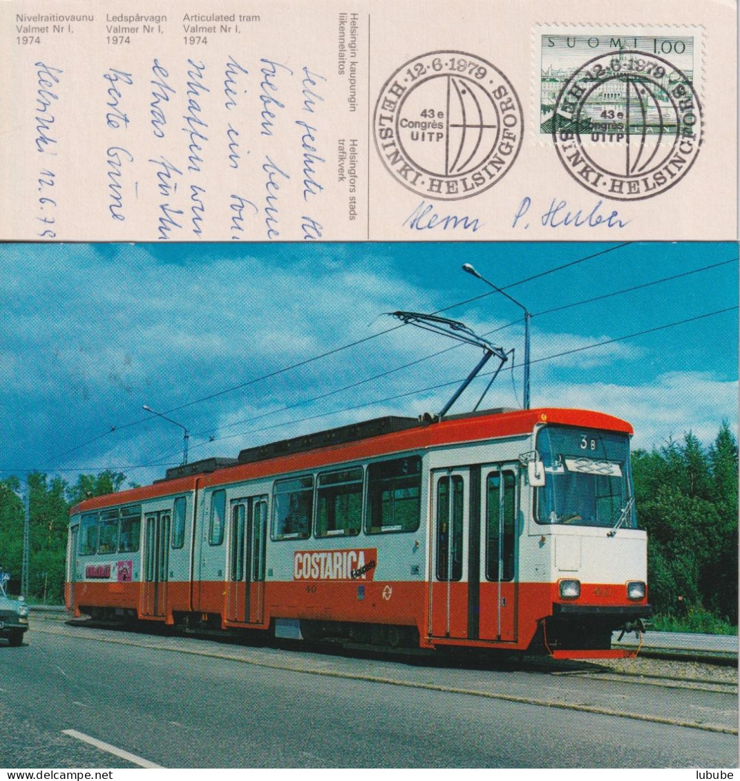 Sonderstempel  "43e Congrès UITP, Helsinki Helsingfors"       1979 - Storia Postale