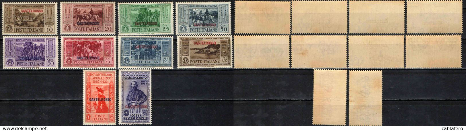 ITALIA - CASTELROSSO - 1932 - CINQUANTENARIO GARIBALDINO - MNH - Castelrosso