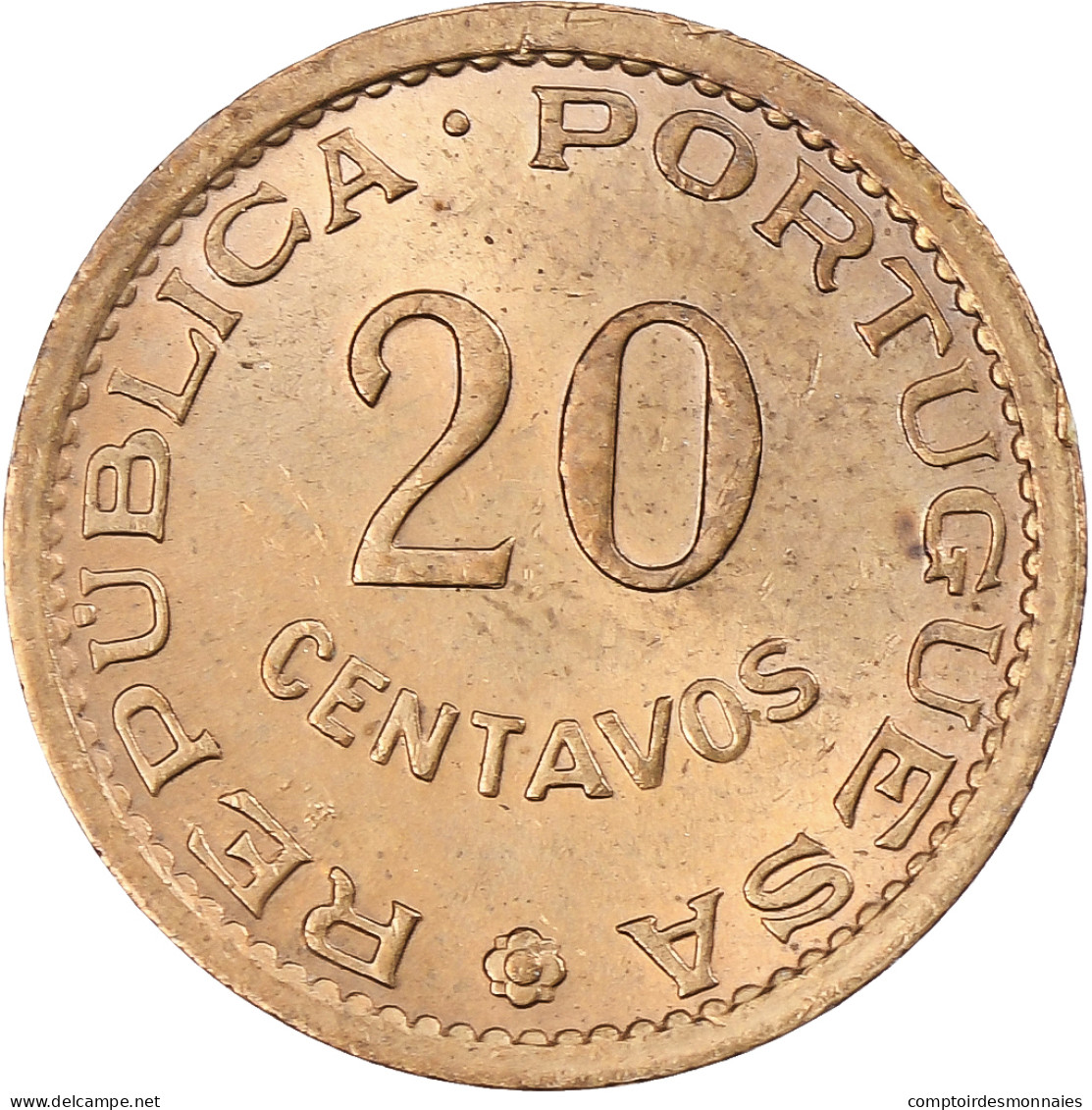 Mozambique, Province D'outre-mer De Portugual, 20 Centavos, 1974, SPL+, Bronze - Mosambik