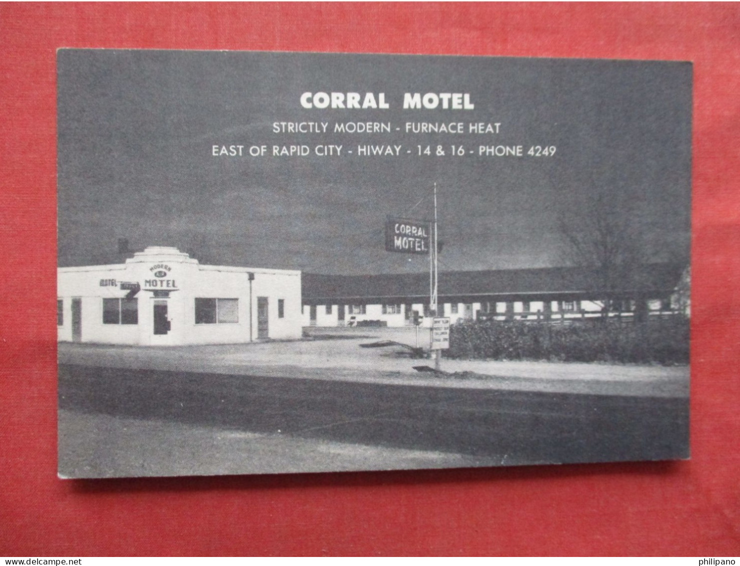 Rapid City South Dakota~   Corral Motel     Ref 6222 - Rapid City