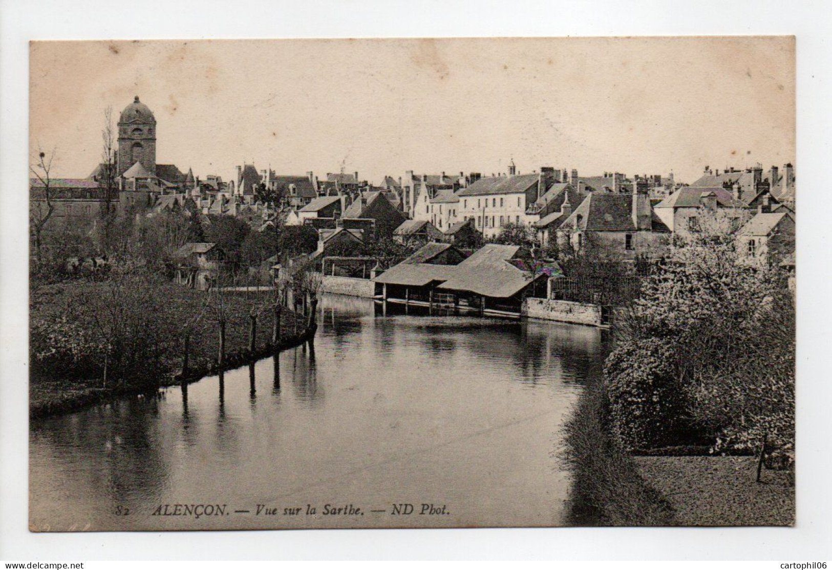 - CPA ALENCON (61) - Vue Sur La Sarthe 1909 - Photo Neurdein N° 82 - - Alencon