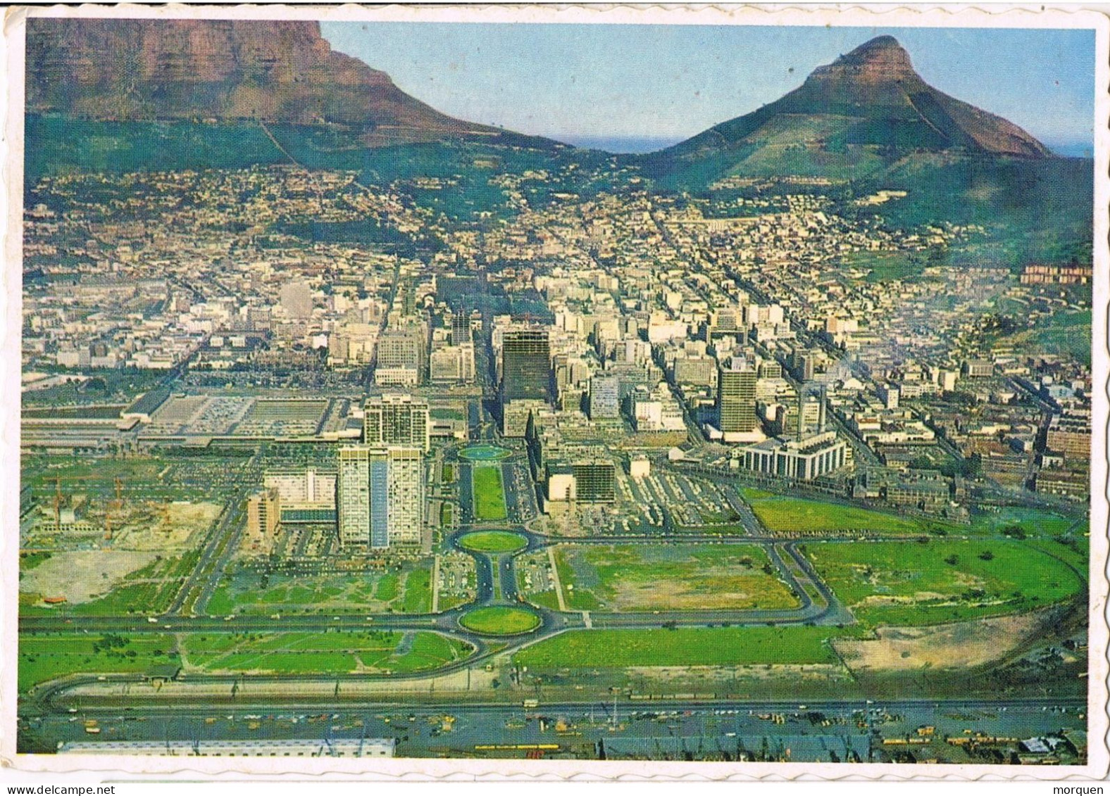 52213. Postal Aerea CAPE TOWN (South Africa) 1971. Vista Aerea De Cape Town - Lettres & Documents