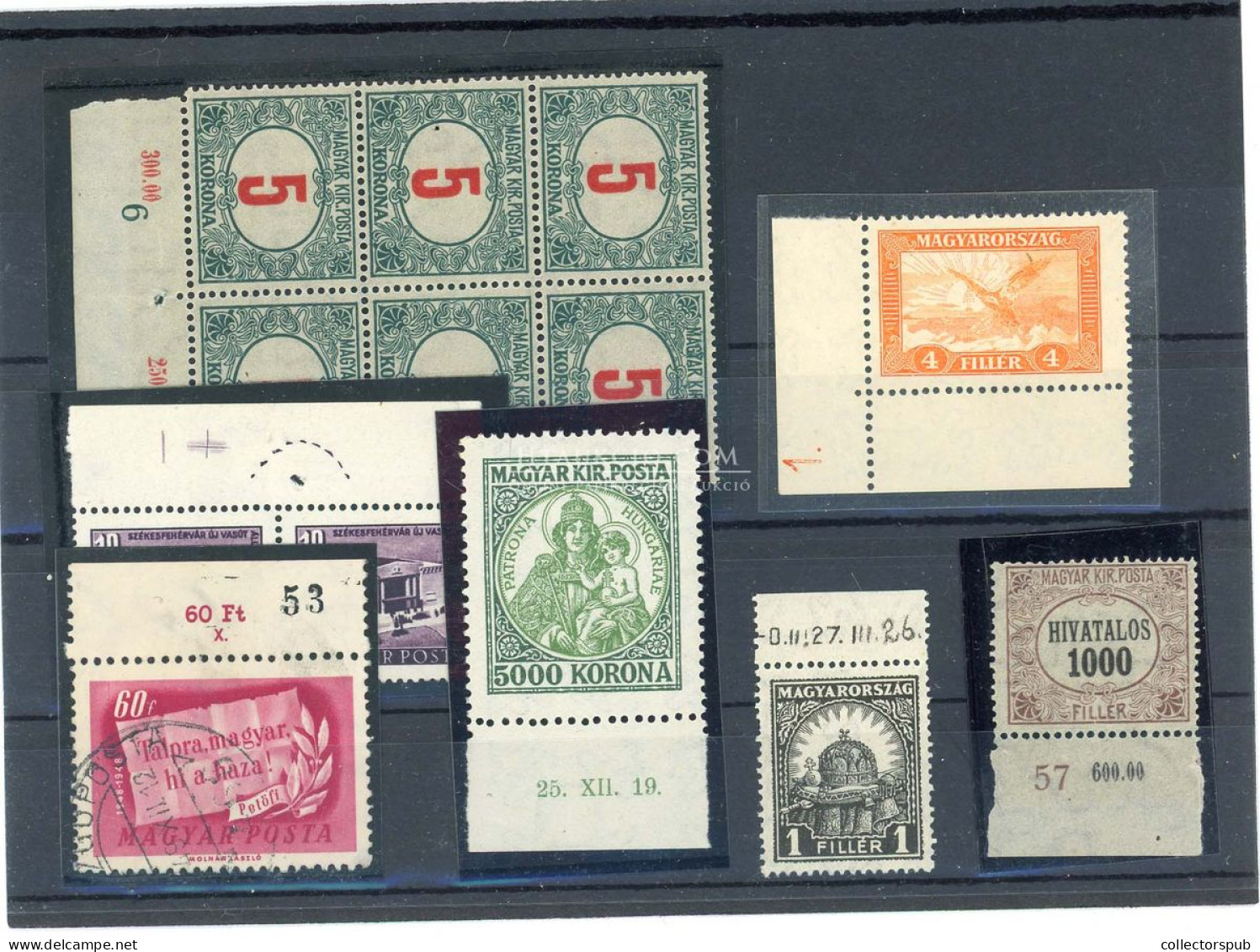 Ívszéli Kelet és Nyomdatechnikai Jelzések, Kis Tétel - Used Stamps