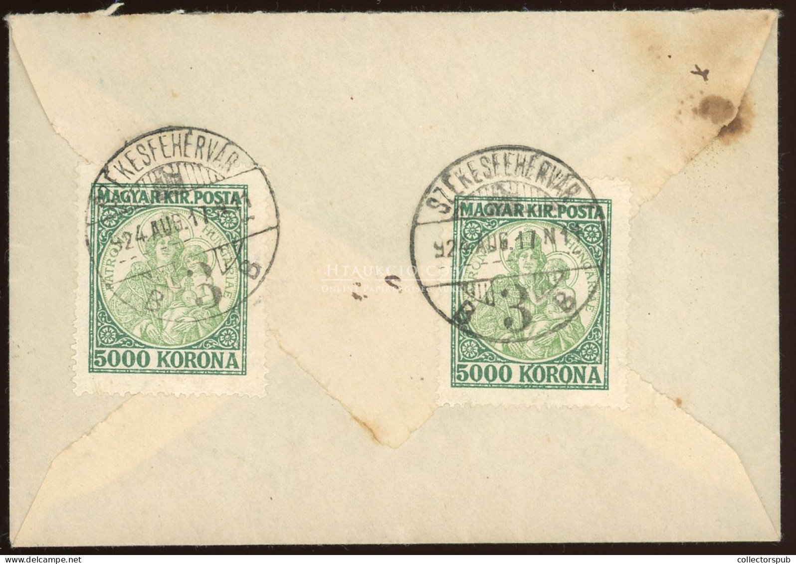 SZÉKESFEHÉRVÁR 1924. Expressz Ajánlott Levél Madonna 2*5000K - Used Stamps