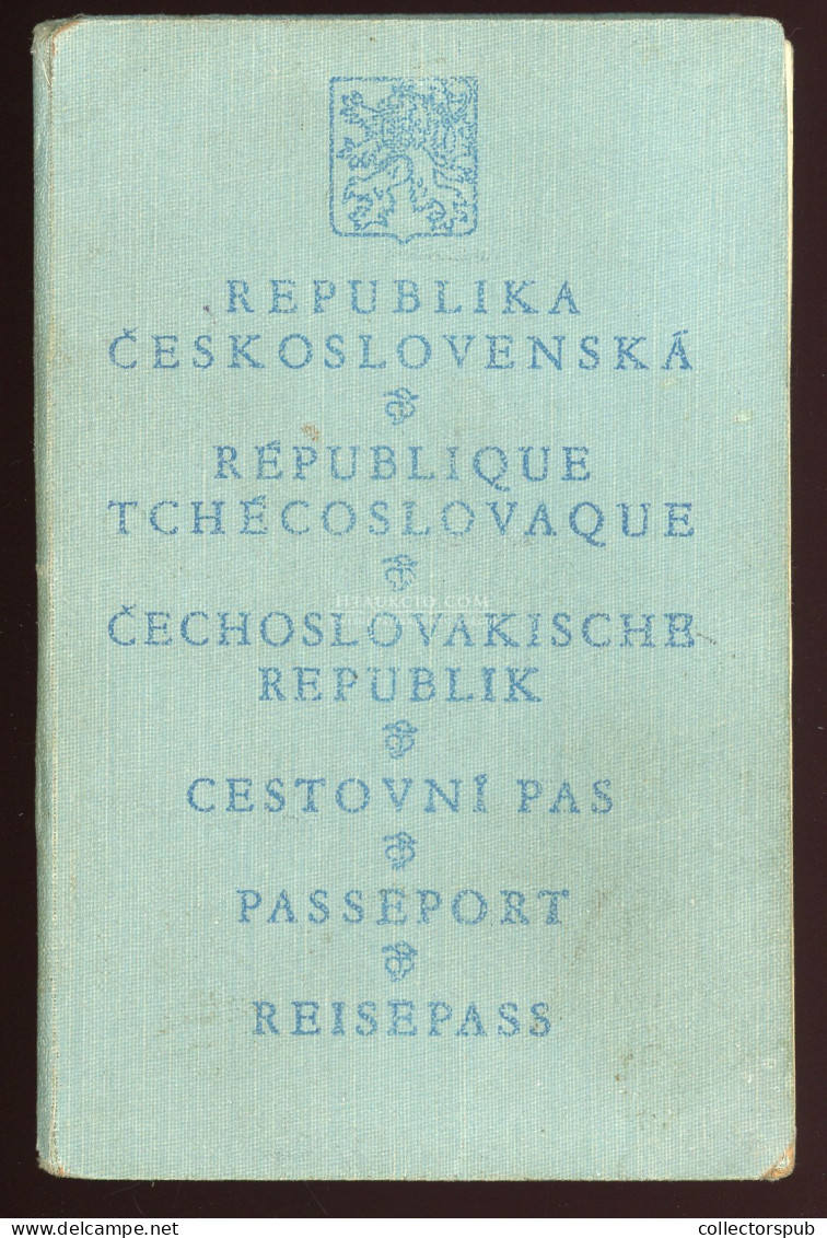 ÚTLEVÉL 1933. Csehszlovát útlevél, Magyar Személy Részére, Konzuli Illetékbélyegekkel, érdekes Darab! Passport - Unclassified