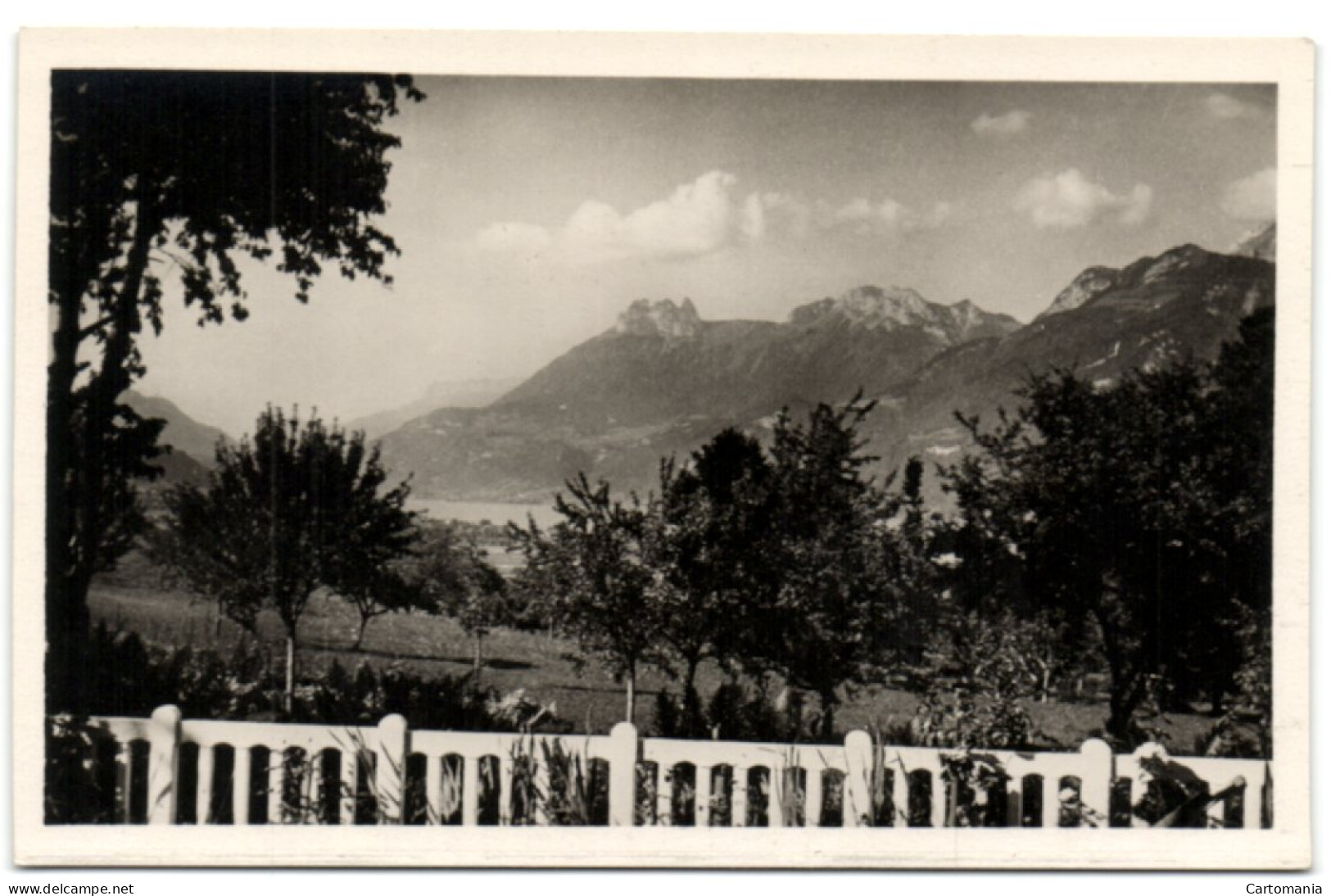 Lac D'Annecy - Doussard - Le Lac Et Les Montagnes Vus De La Terrasse De Marceau-Hôtel - Doussard