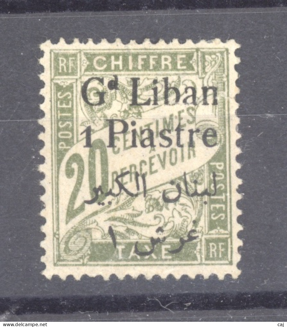 Grand Liban  -  Taxe  :  Yv  7  * - Timbres-taxe