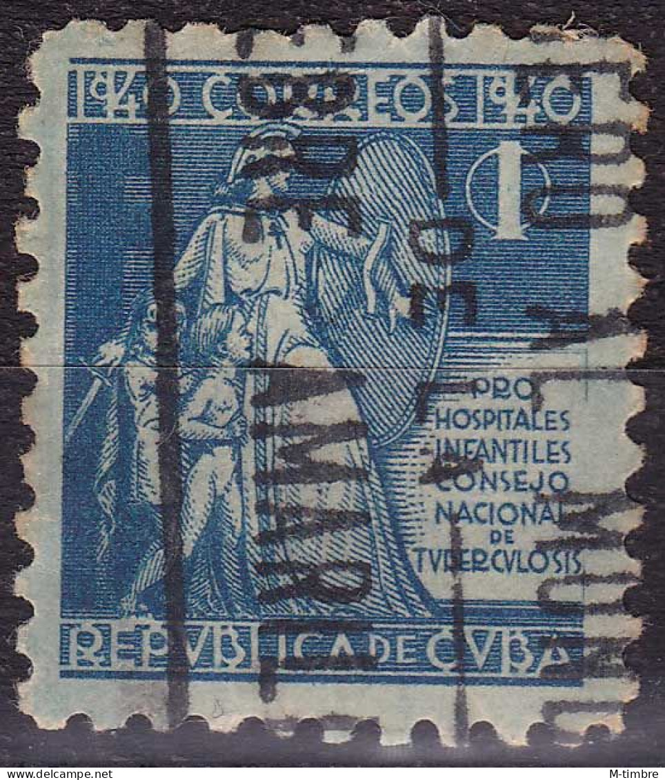 Cuba (Bienfaisance) YT B3 Mi Z3 Année 1940 (Used °) Enfant - Arme - Epée - Bouclier - Tuberculose - Bienfaisance