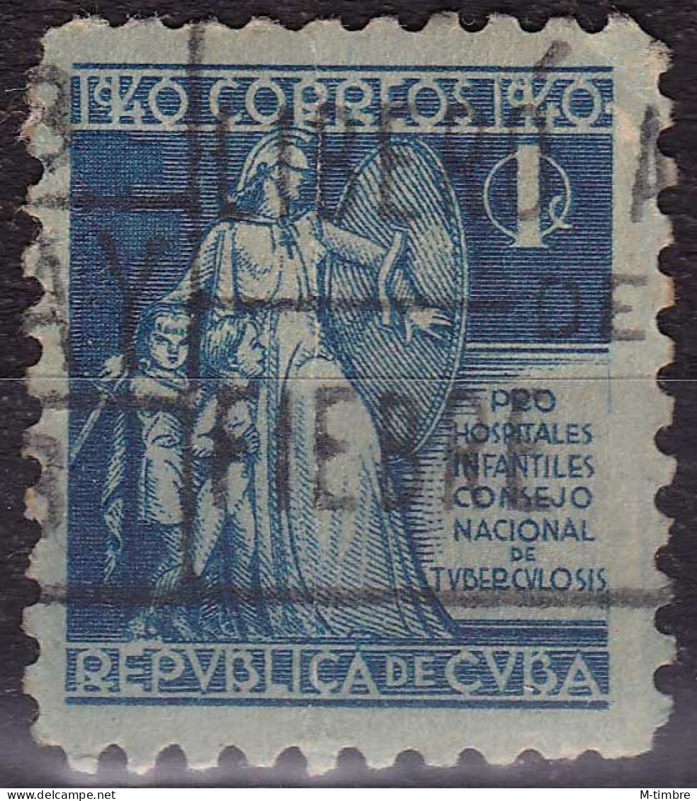 Cuba (Bienfaisance) YT B3 Mi Z3 Année 1940 (Used °) Enfant - Arme - Epée - Bouclier - Tuberculose - Wohlfahrtsmarken